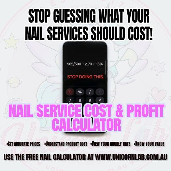 Nail Service Cost & Profit Calculator for Nail Techs