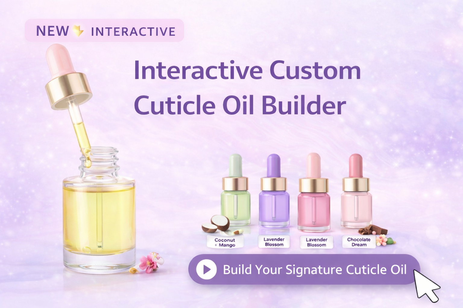 Australia's first interactive cuticle oil customization app. 