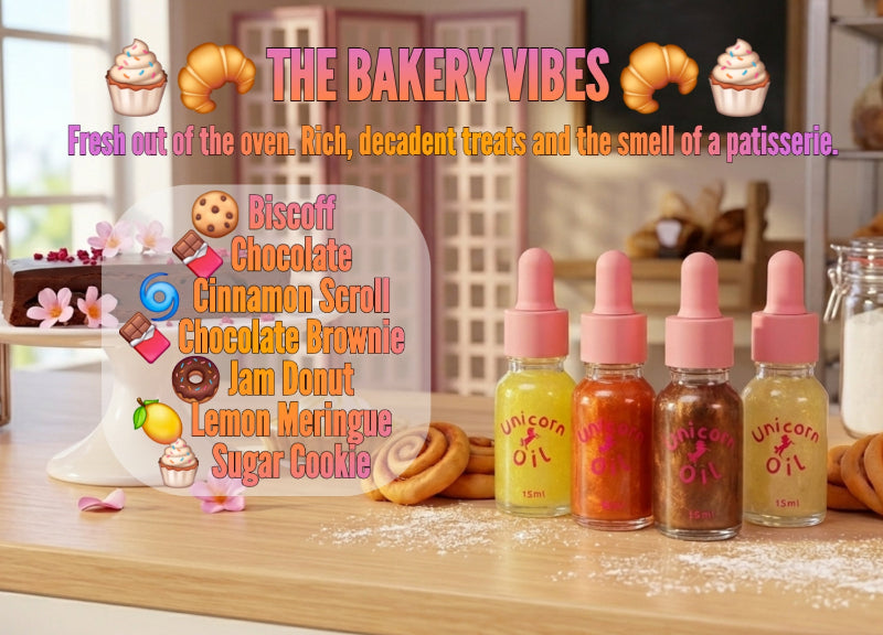 Bakery inspired cuticle oils