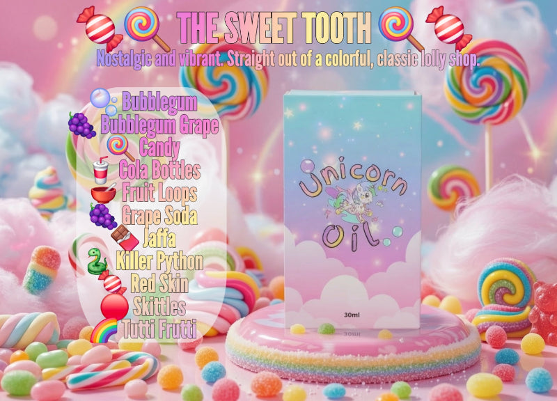 collection of sweet candy inspired cuticle oils