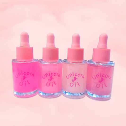 30ml Pink collection unicorn oil The original Shimmer Cuticle Oil – Handcrafted in Melbourne since 2017 – First cuticle oil droppers to hit the Australian market