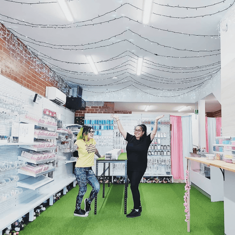 The founders of Unicorn Lab in their 2020 retail store