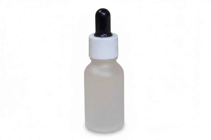 15ml Round Bottle - frosted 
