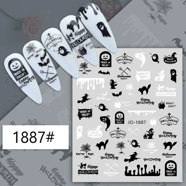 Nail Sticker - Halloween design 1887 nail sticker