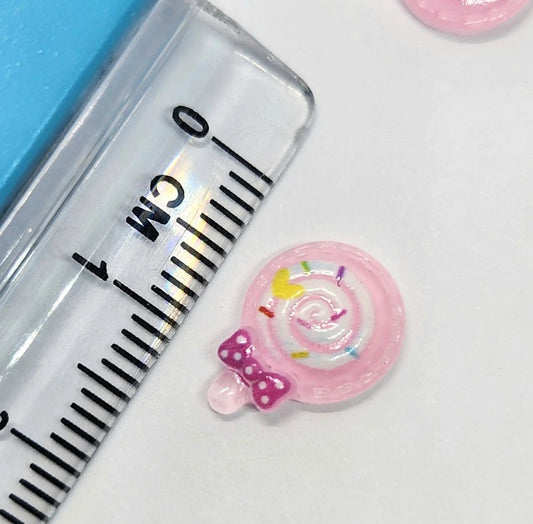 PINK MINI SWIRL POP CHARM X6 - Unicorn Lab
