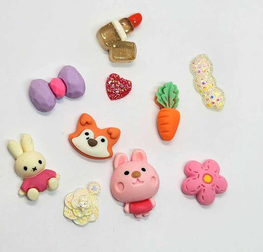 NEW MIXED NAIL CHARM X10 - Unicorn Lab