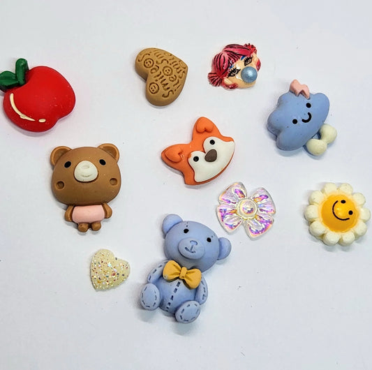 NEW MIXED NAIL CHARM X10 - Unicorn Lab