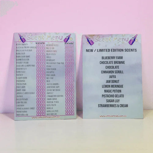 Cuticle Oil Menus - Unicorn Lab