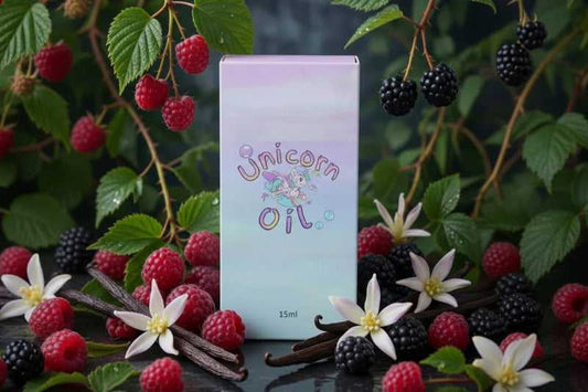 Black Raspberry Vanilla luxury nail serum in a 15ml bottle, housed in a magnetic close luxury style box. Australian made, 12-free vegan cuticle serum for your nail repair journey.