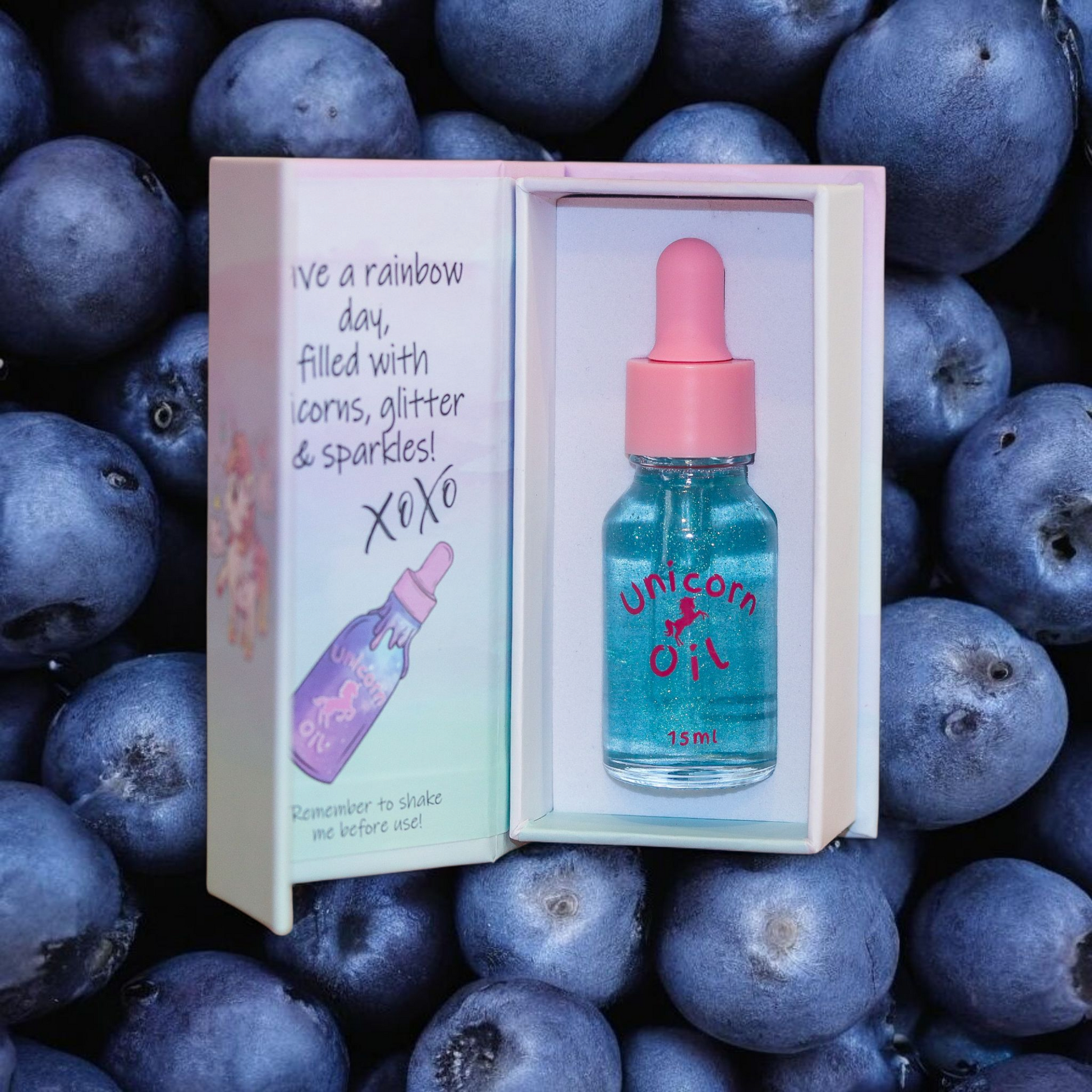 Blueberry Farm Unicorn Cuticle oil unicorn oil The original Shimmer Cuticle Oil – Handcrafted in Melbourne since 2017 – First cuticle oil droppers to hit the Australian market
