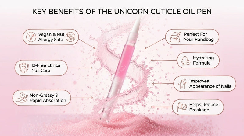 Key benefits of the Unicorn cuticle oil pen