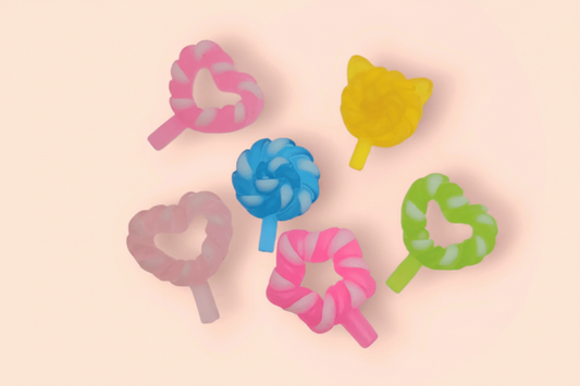 LARGE LOLLYPOP TWIST CHARM X6 - Unicorn Lab