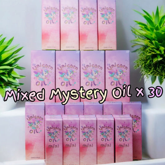 Mixed Oil Mystery Pack (5ml,15ml,30ml) x30 unicorn oil The original Shimmer Cuticle Oil – Handcrafted in Melbourne since 2017 – First cuticle oil droppers to hit the Australian market
