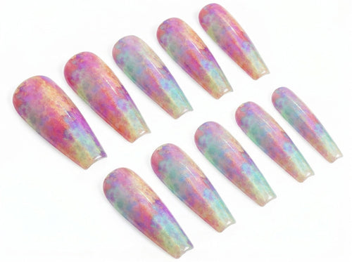 Pastel Tie Dye Duo Waterslide Decals