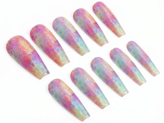 Pastel Tie Dye Duo Waterslide Decals