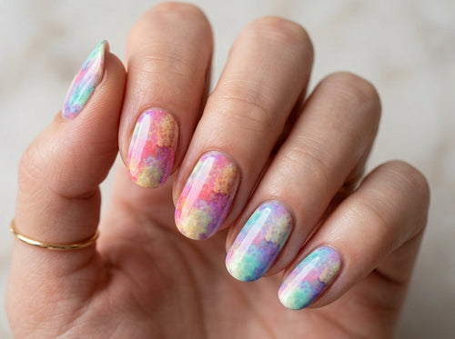Pastel Tie Dye Duo Waterslide Decals
