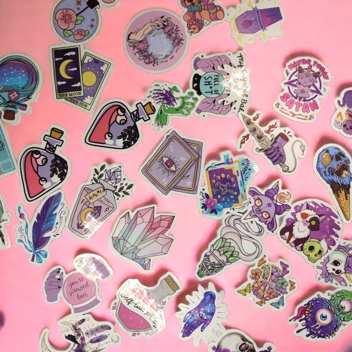 Pastel Goth stickers X20 - Unicorn Lab