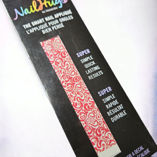 Nail Hug Lady In Red nail sticker