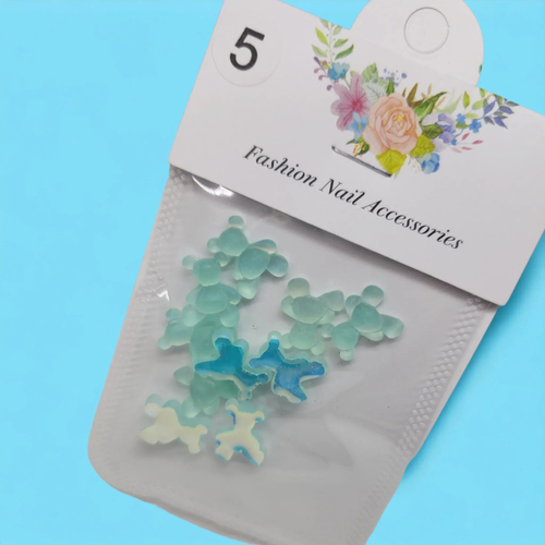 GLOW IN THE DARK BEAR CHARM x10 - Unicorn Lab