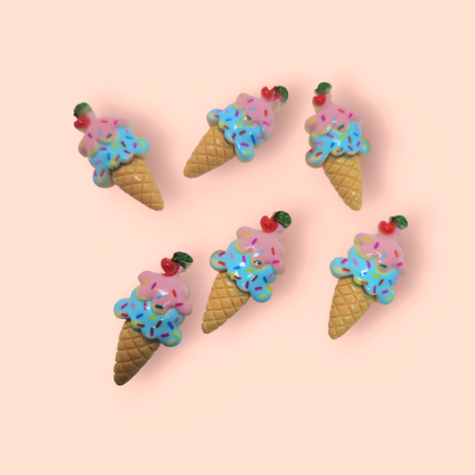 SPRINKLE ICE CREAM CHARM X6 charm