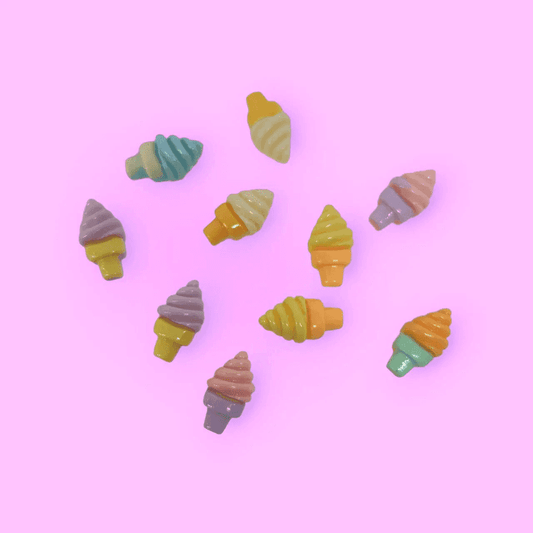 MINI SOFT SERVE ICE CREAM CHARM X10 - Unicorn Lab