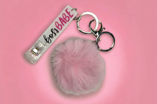 Pink Card Grabber Keychain - Unicorn Lab