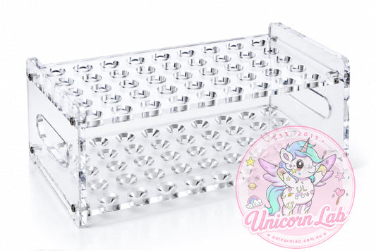 50-Capacity Acrylic Test Tube Rack & Cuticle Oil Pen