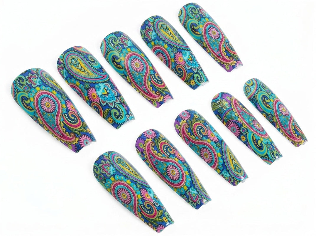 Rainbow Paisley Waterslide Decals