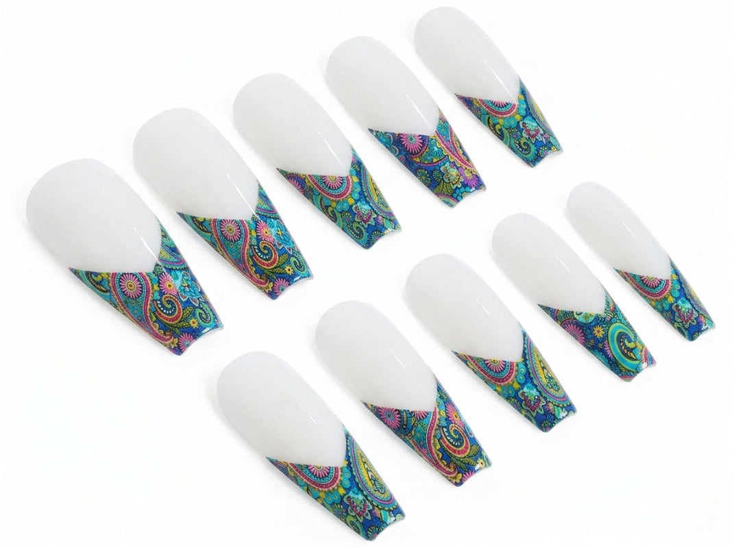 Rainbow Paisley Waterslide Decals
