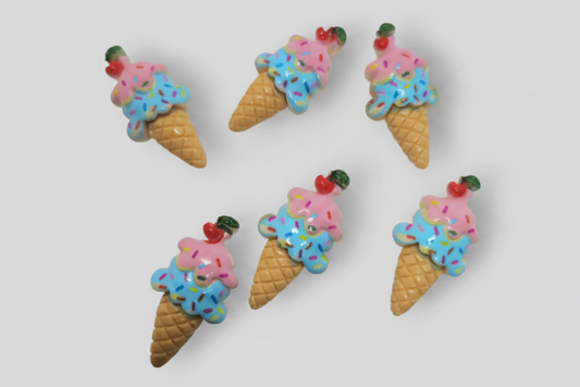 SPRINKLE ICE CREAM CHARM X6 - Unicorn Lab