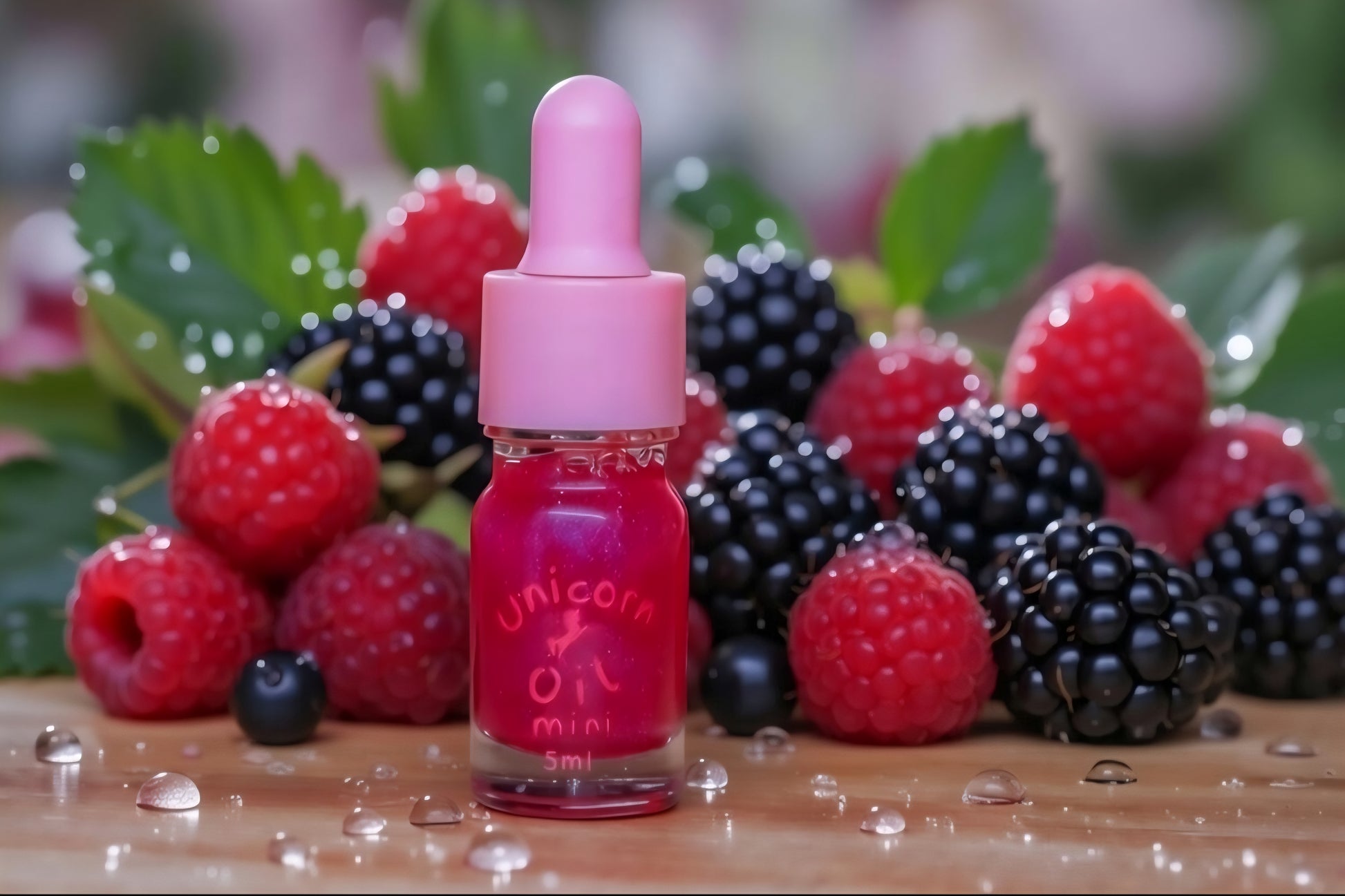 Berry Naughty Unicorn Cuticle Oil 5ml Mini unicorn oil The original Shimmer Cuticle Oil – Handcrafted in Melbourne since 2017 – First cuticle oil droppers to hit the Australian market