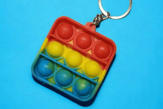 Square Poppit Keychain - Unicorn Lab
