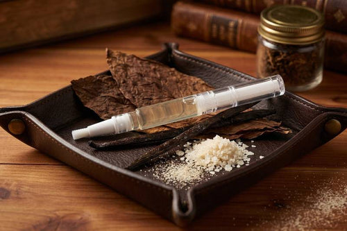tobacco vanilla scented cuticle oil pen, inspired by the popular fragrance for men.