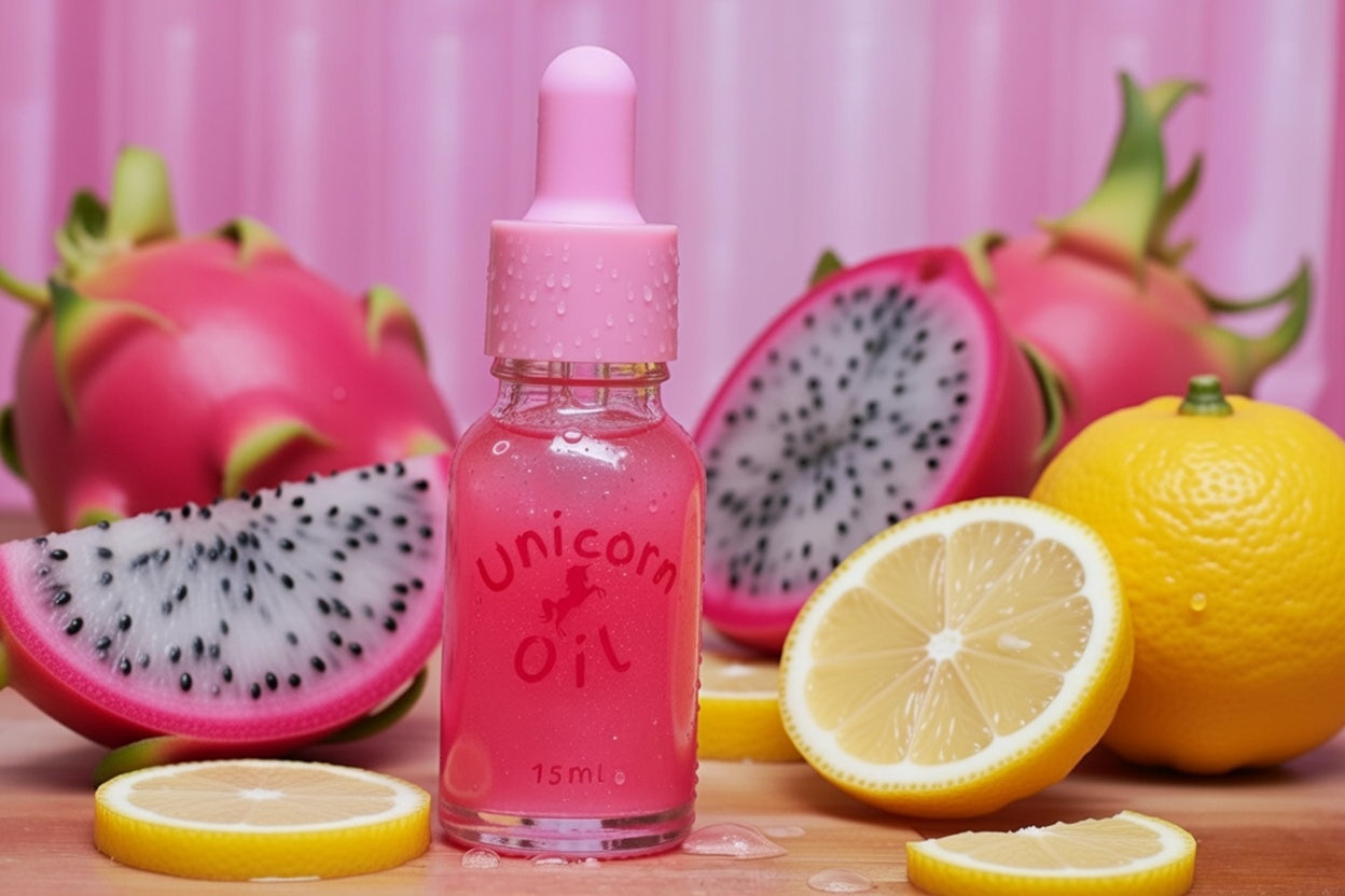 Dragonfruit & Yuzu Unicorn Cuticle Oil 15ml unicorn oil The original Shimmer Cuticle Oil – Handcrafted in Melbourne since 2017 – First cuticle oil droppers to hit the Australian market