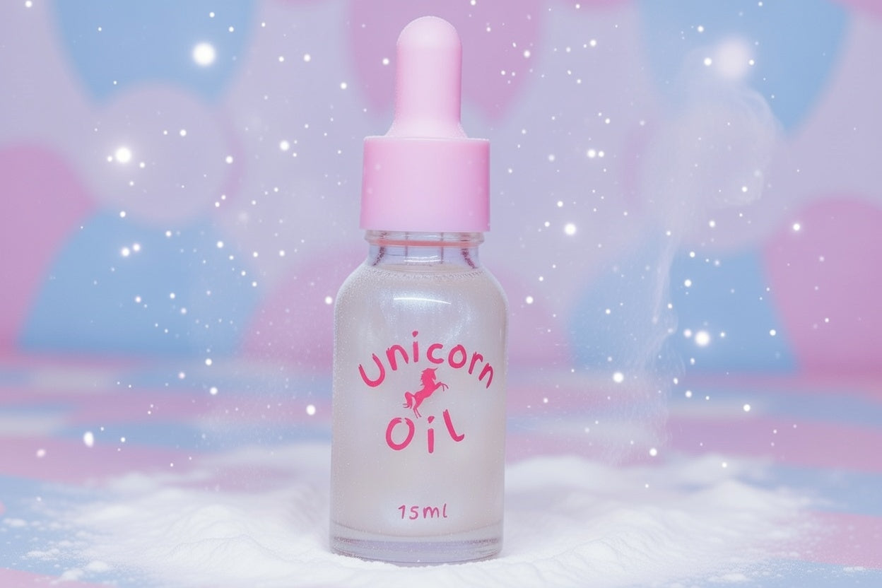 Baby Powder Unicorn Cuticle Oil unicorn oil The original Shimmer Cuticle Oil – Handcrafted in Melbourne since 2017 – First cuticle oil droppers to hit the Australian market