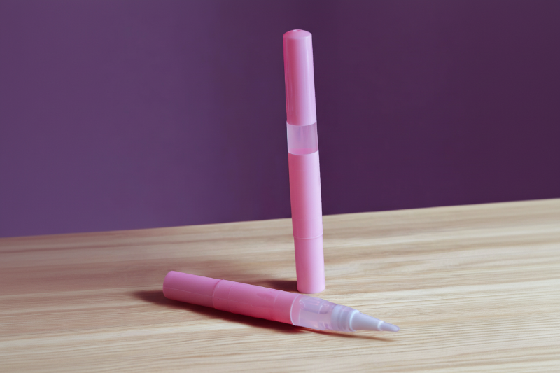 3ml twist cuticle oil pen of organic, unscented Naked Unicorn Cuticle Oil against a clean white background.