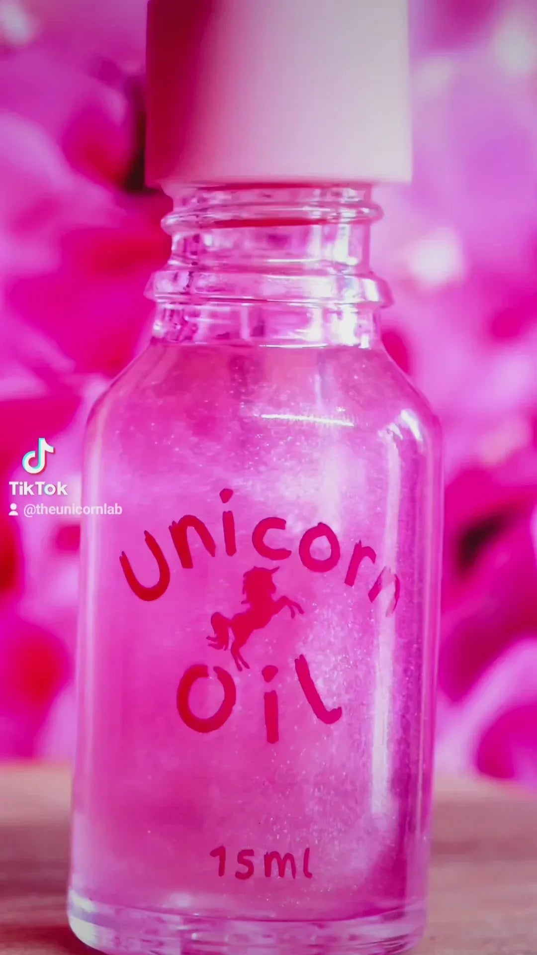 Cherry blossom scented cuticle oil large bottle with soft floral aesthetic, nourishing nail serum