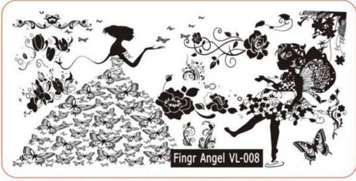 Stamping Plate - VL008 stamping plate The original Shimmer Cuticle Oil – Handcrafted in Melbourne since 2017 – First cuticle oil droppers to hit the Australian market