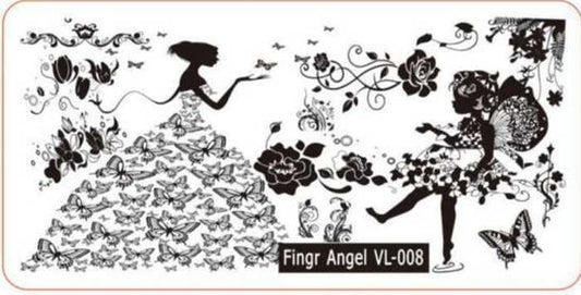 Stamping Plate - VL008 stamping plate The original Shimmer Cuticle Oil – Handcrafted in Melbourne since 2017 – First cuticle oil droppers to hit the Australian market