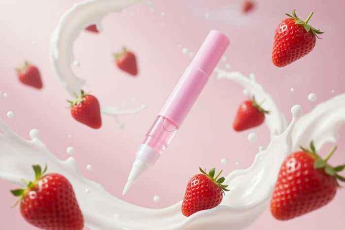 Strawberries & Cream scented pink Cuticle Oil pen - Unicorn Lab