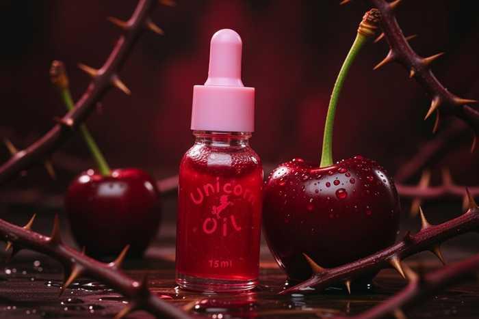 wicked cherry scented cuticle oil. Hydrating nail serum