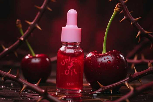 wicked cherry scented cuticle oil. Hydrating nail serum