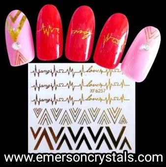 Nail Sticker - Design x6257 - Unicorn Lab