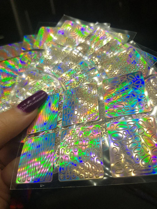Holographic stickers (set of 12) - Unicorn Lab