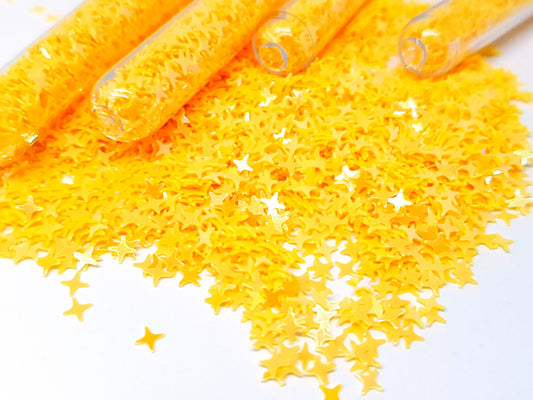 Yellow Glitter Stars