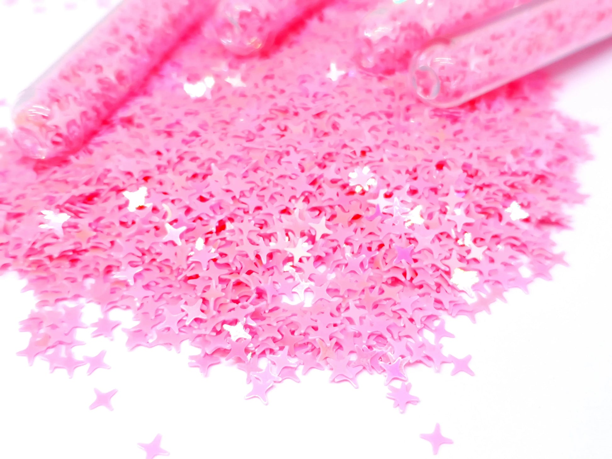 Light Pink Glitter Stars - Unicorn Lab