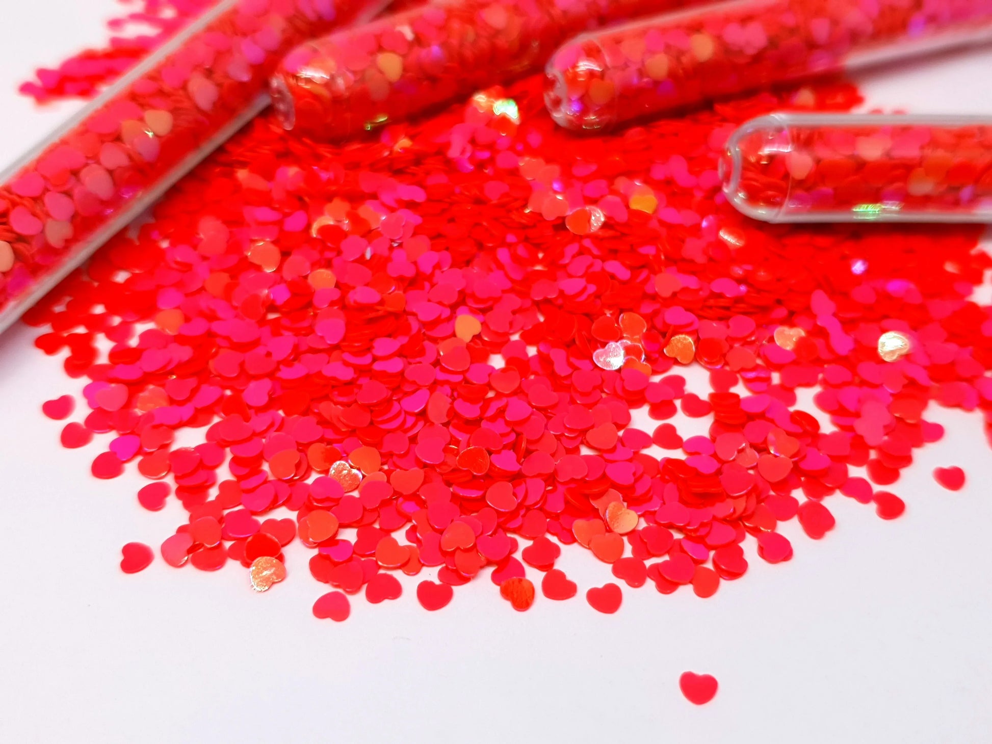 Melon Glitter Hearts - Unicorn Lab