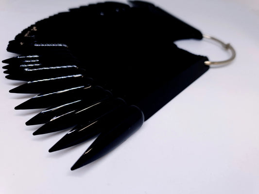 Black stiletto swatch sticks x 50 - Unicorn Lab