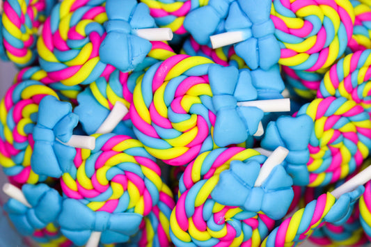 3D XL BLUE LOLLY POPS x4 charm