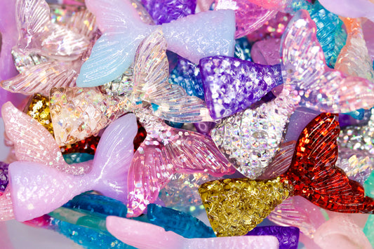 3D LARGE MERMAID CHARMS x4 charm